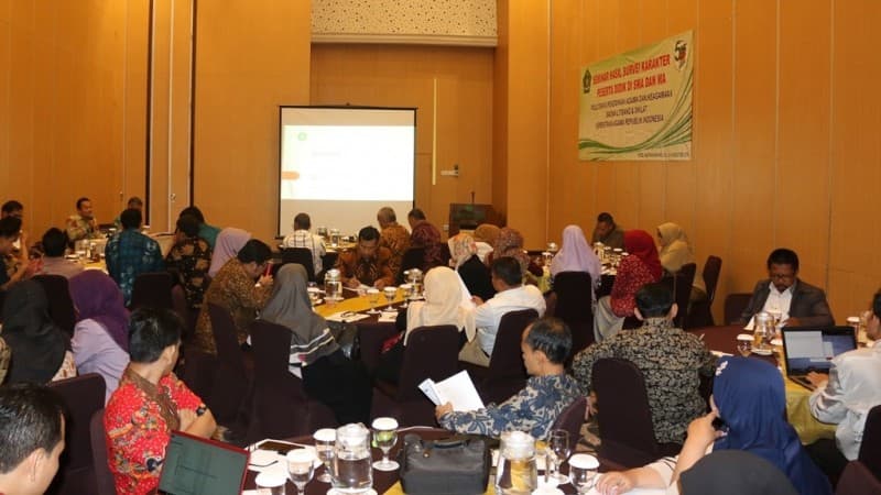 Balitbang Diklat Kemenag Seminarkan Survei Karakter Peserta Didik 2019