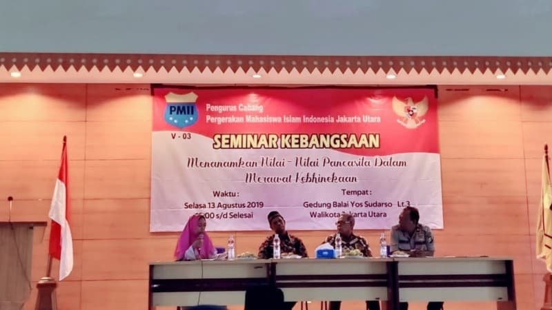 Sikapi NKRI Bersyariah, PMII Jakarta Utara Kupas Ulang Sejarah Pancasila