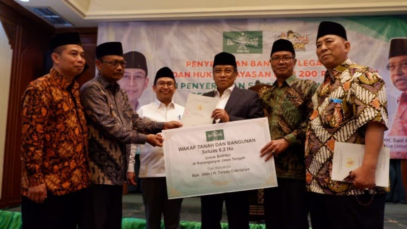 PBNU Terima Wakaf Tanah 7 Hektare di Solo Raya