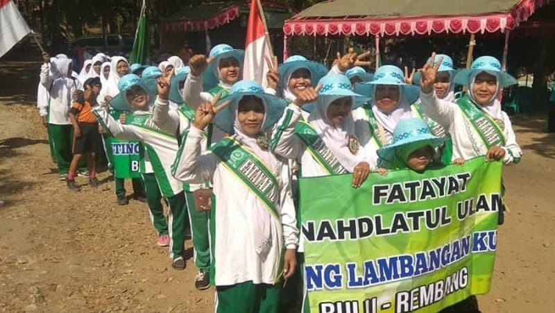 Bumikan NU di Kawasan Wana Wisata, MWC Bulu Rembang Gelar Pawai Muharam