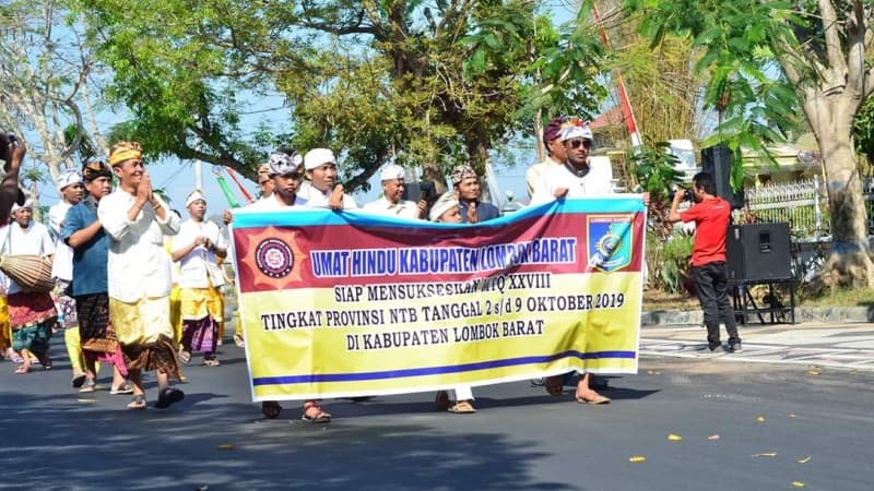 Puluhan Non-Muslim Turut Meriahkan Pawai Ta’aruf MTQ di NTB