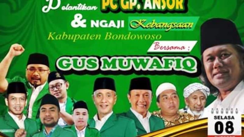 Perkuat Wawasan Kebangsaan, Ansor Bondowoso Hadirkan Gus Muwafiq