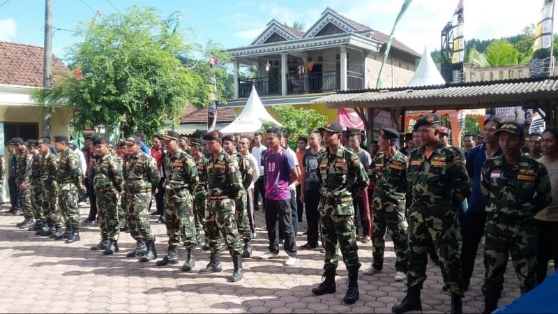 Apel Ribuan Banser di Pantai Prigi Iringi Pelantikan Ansor Trenggalek