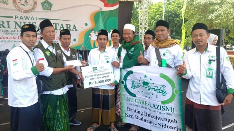 LAZISNU Sidoarjo Galang Dana Kemanusiaan di Puncak Hari Santri