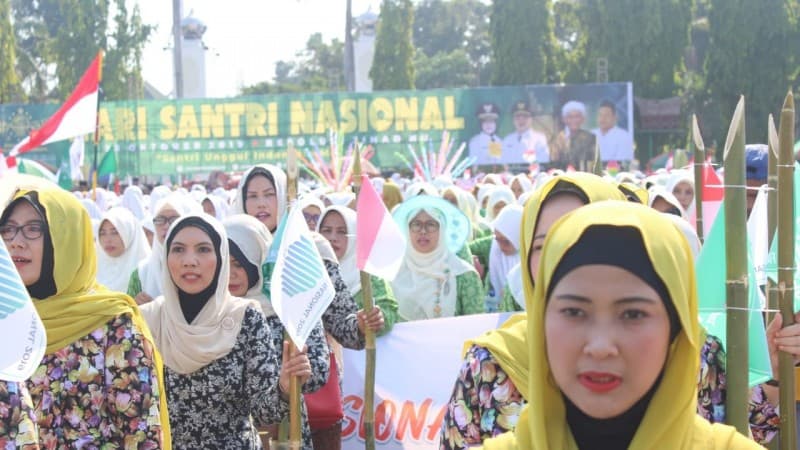 Apel dan Kirab Budaya Santri di Jombang Usai, Sampah Steril