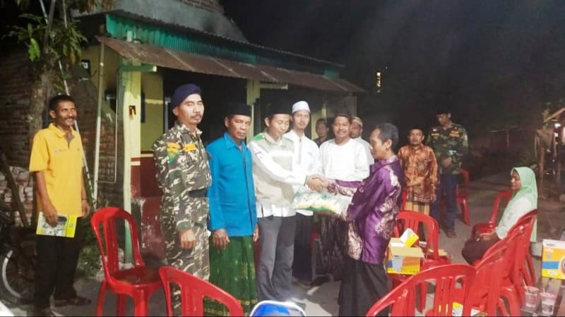 LAZISNU Sidoarjo Bantu Rumah Warga yang Ludes Dilalap Api