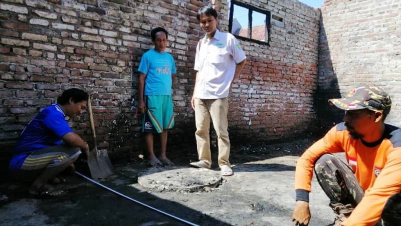 LAZISNU Jatim Bangun Kembali Rumah Warga Sidoarjo yang Terbakar