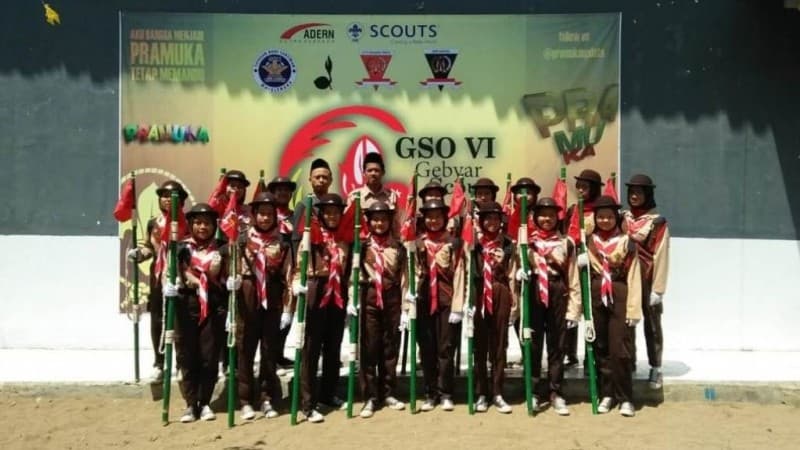 Pramuka Ma’arif NU Majalengka Ikut Napak Tilas Pahlawan