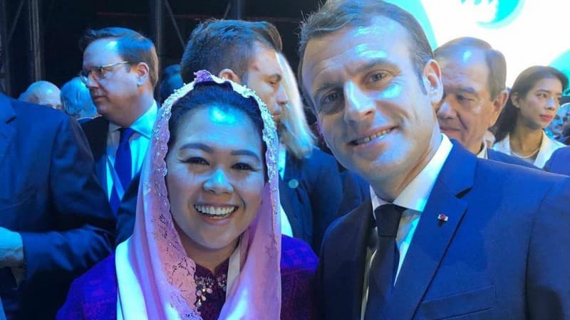 Unggah Swafoto bareng Presiden Perancis, Yenny Wahid Ingatkan Perdamaian