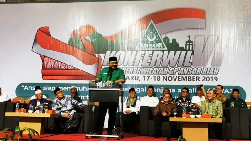 Gubernur Riau Ajak Ansor dan Banser Atasi Karhutla