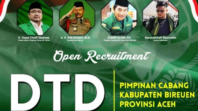 Tingkatkan Kualitas Kader, Ansor Bireuen Aceh Gelar Diklat