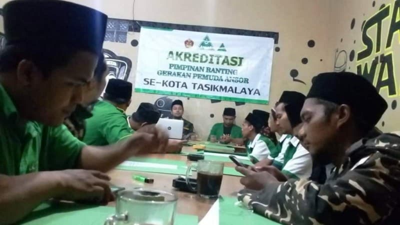 Tingkatkan Mutu Kepengurusan, GP Ansor Kota Tasikmalaya Lakukan Akreditasi