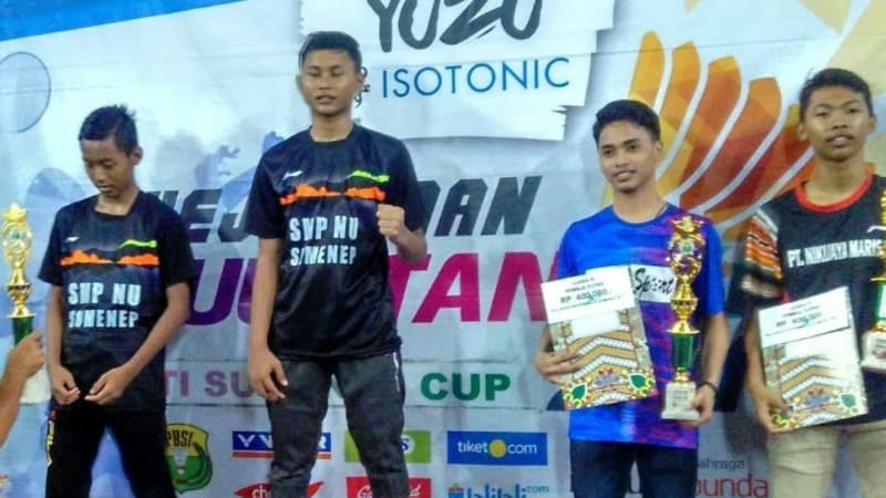 Pelajar SMP NU Sumenep Rajai Kejuaraan Bulutangkis