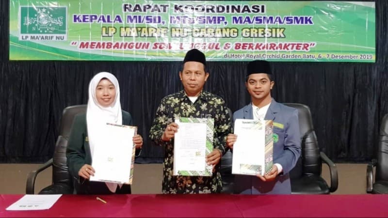 Resmi, IPNU-IPPNU Gantikan OSIS di Ma'arif NU Gresik