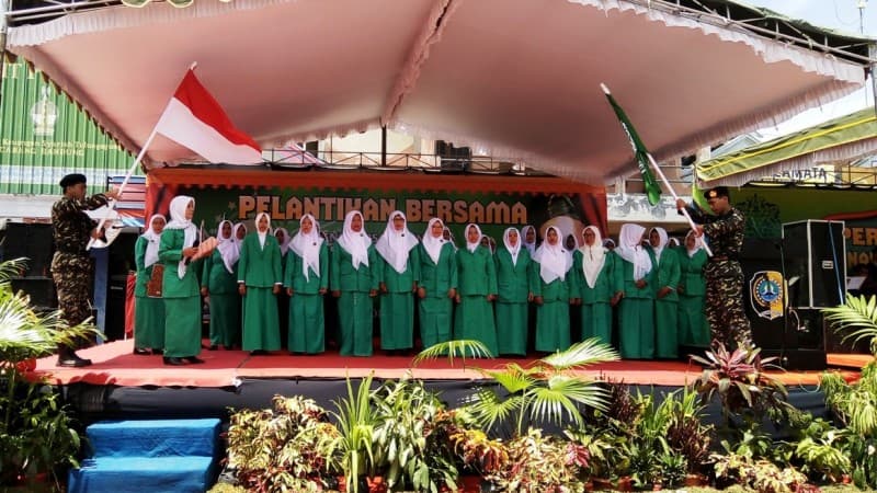 Meriahnya Pelantikan Bersama Banom NU di Tulungagung