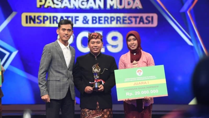 Sekretaris Umum PP IPNU Raih Juara 1 Pasangan Muda Inspiratif Nasional