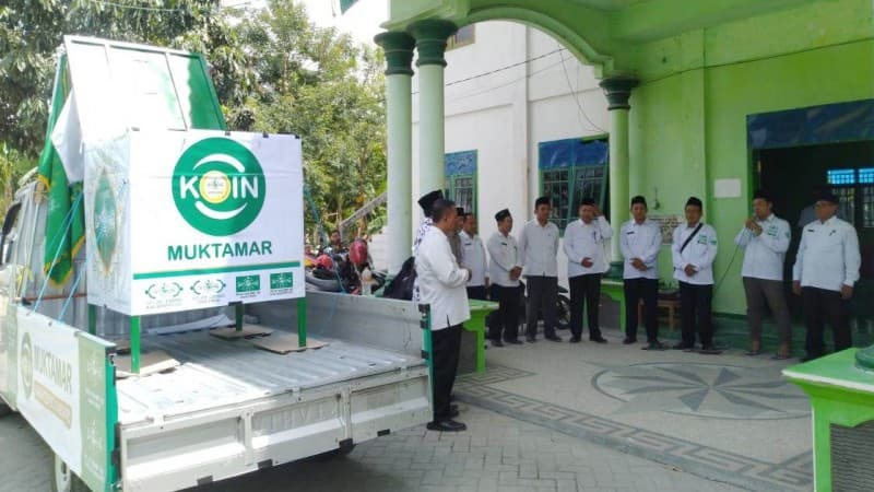 Kirab Koin, NU Bojonegoro Kenalkan Muktamar ke Pelajar