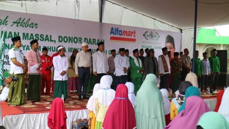 LAZISNU Muaro Jambi Bantu Rp 95 Juta untuk Warga Kurang Mampu