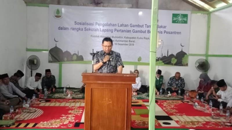 Pemkab Kubu Raya Minta Pesantren Berperan Aktif Cegah Kebakaran Gambut