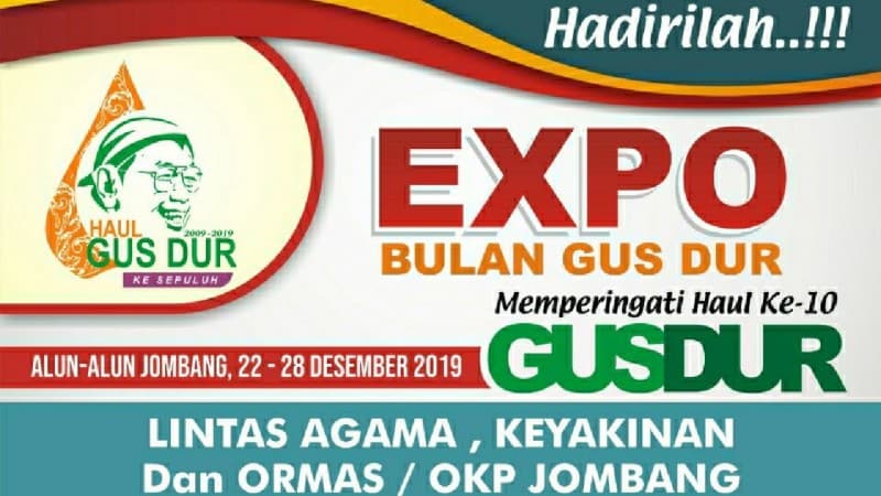 Cara Lintas Agama dan Ormas di Jombang Peringati Haul Ke-10 Gus Dur