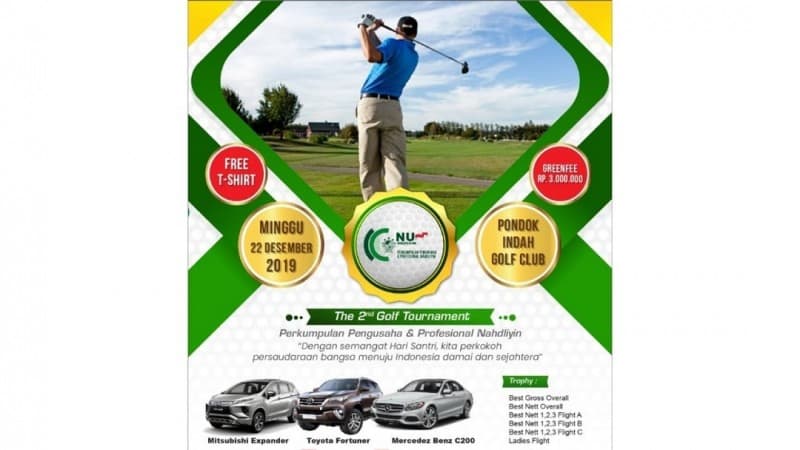 Perkumpulan Pengusaha dan Profesional Nahdliyin Gelar Turnamen Golf 2019