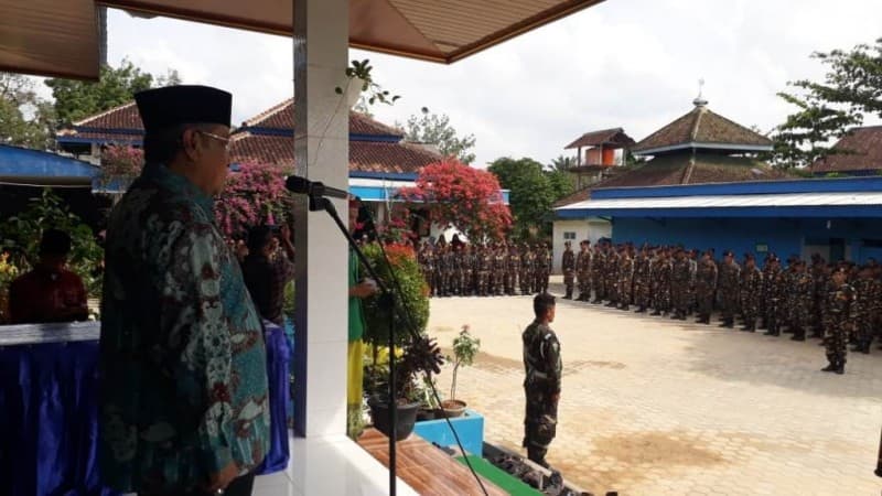 Lima Pesan Kiai Said kepada Banser saat Apel Pra-Muktamar di Lampung