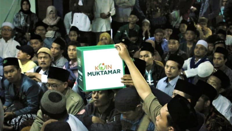 Jamaah Haul ke-10 Gus Dur di PBNU Sukseskan Gerakan Koin Muktamar