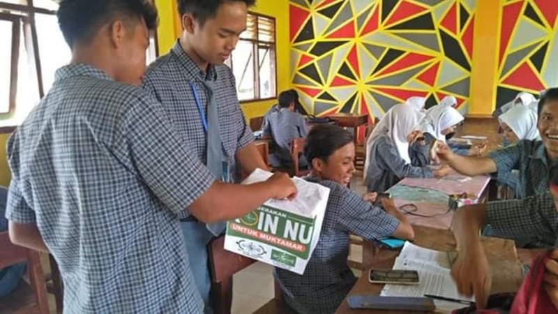 Berharap Barokah, Pelajar NU di Pamekasan Galang Dana untuk Muktamar