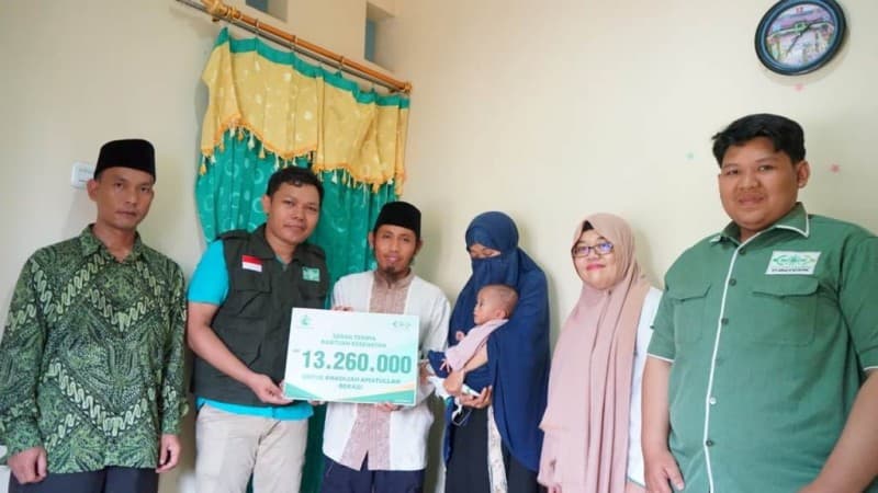 Bayi Berpenyakit Usus di Bekasi Mulai Pulih berkat Bantuan LAZISNU