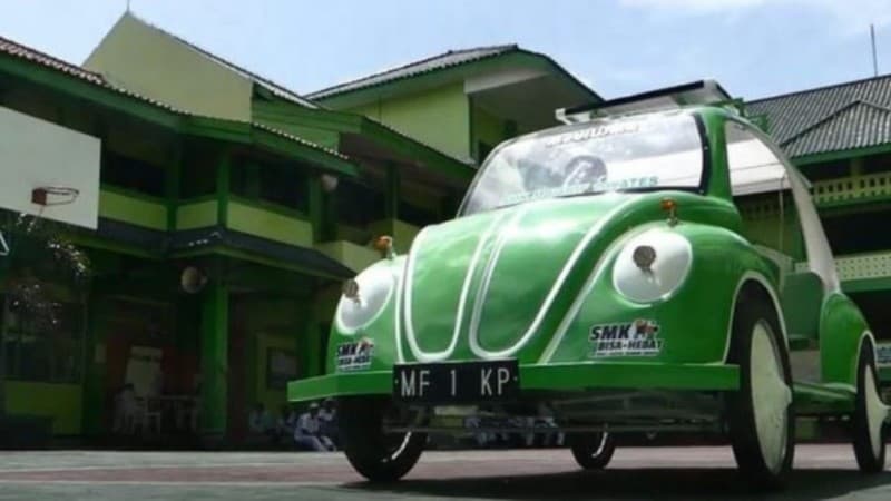 Siswa SMK Ma’arif 1 Wates Bikin Mobil Listrik Tenaga Surya ​​​​​​​