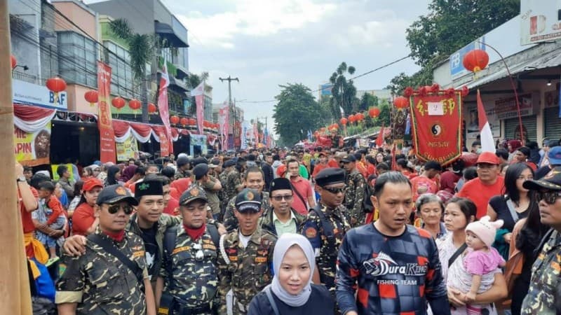Banser Kota Sukabumi Ikut Amankan Perayaan Cap Go Meh
