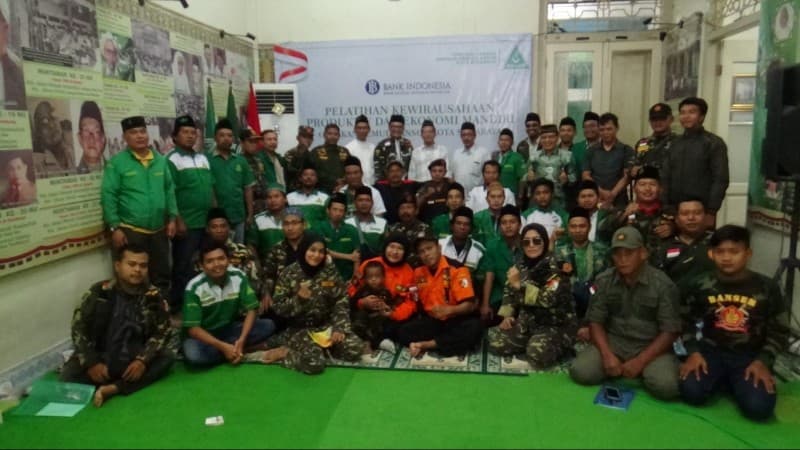 Bangkitkan Spirit Nahdlatut Tujjar, Ansor Surabaya Kembangkan Kewirausahaan bersama BI