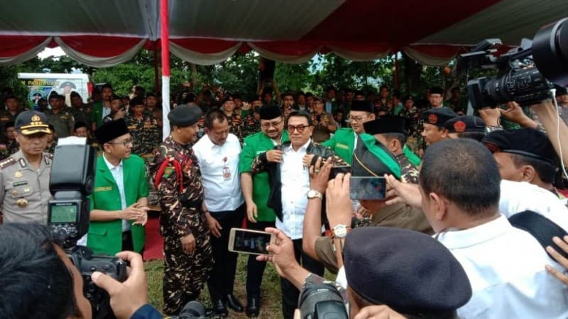 Moeldoko Hadiri Apel Kebangsaan Banser di Pasuruan