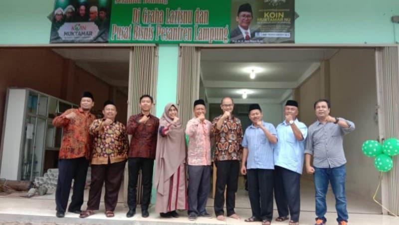 Persiapan Muktamar, Gedung Graha LAZISNU Lampung Diresmikan