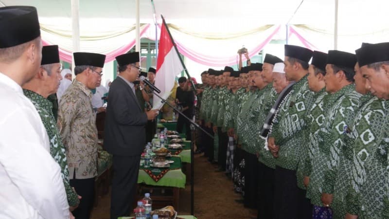 Dilantik, Pengurus NU Pringsewu Diingatkan soal Ikhlas Berkhidmah