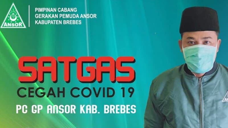Ansor Brebes Bentuk Satgas Covid-19 Hingga Ke Pelosok Desa