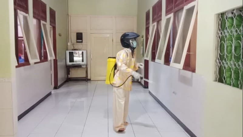 Tangkal Corona, Ini Ikhtiar Pesantren Riyadlotut Thalabah Sedan Rembang