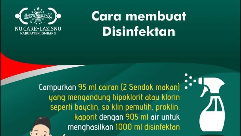 Di Rumah Saja? Yuk, Buat Disinfektan Sendiri