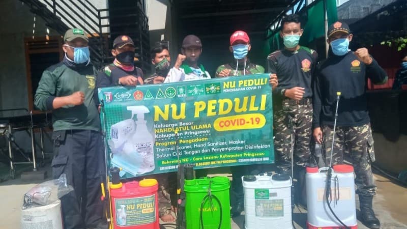 LAZISNU Pringsewu Pastikan Disinfektan yang Digunakan Aman Sesuai Standar