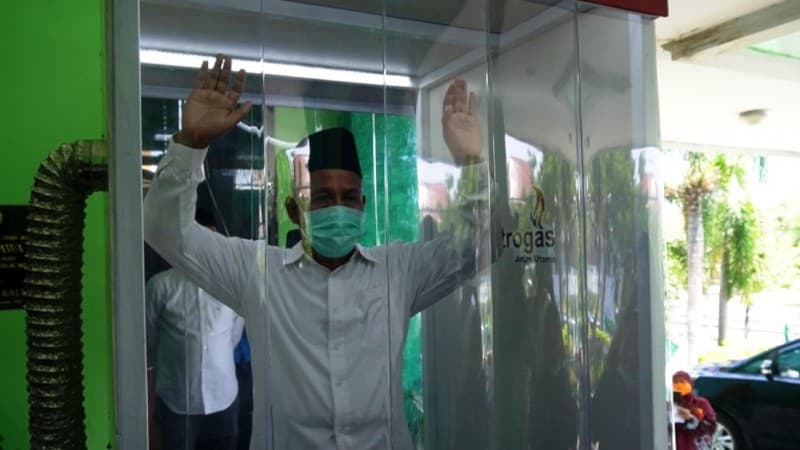 Putus Rantai Covid-19, Kantor NU Jatim Pasang Bilik Sterilisasi