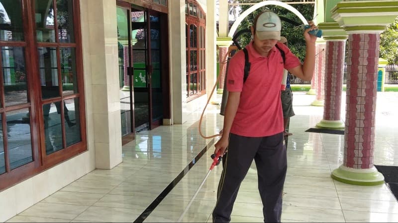 Cegah Corona, Ansor dan Banser di Situbondo Ajak Warga Hidup Sehat