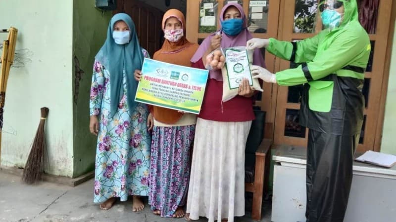 NU Peduli Covid-19 di Cilacap Bagikan 12.000 Masker hingga Beras dan Telur