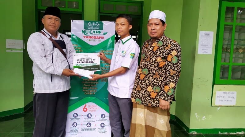 Cegah Covid-19, Kepala MA Swasta di Jombang Donasikan 10 Juta Lebih lewat LAZISNU