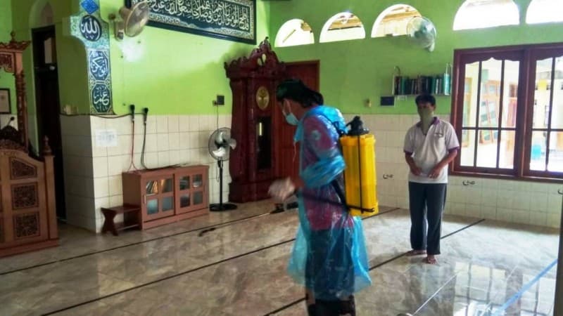 Semarang Masuk Zona Merah, Banser Berupaya Cegah Wabah Corona