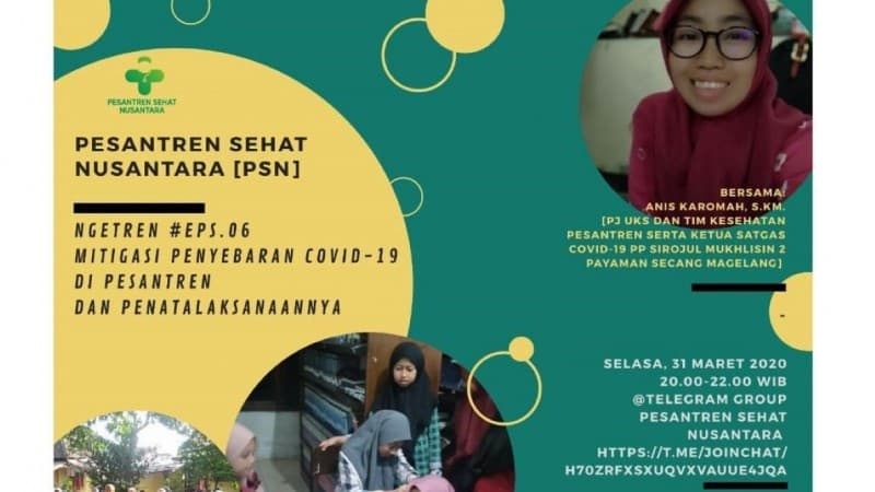 Gunakan Telegram, Ngetren VI Bincang Teknis Cegah Covid-19 di Pesantren