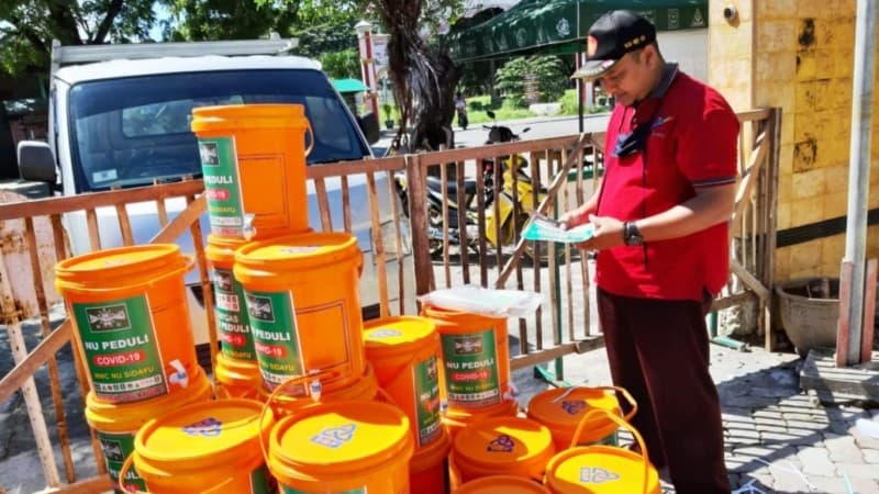 Cegah Corona, Ribuan Lokasi di Gresik Dilakukan Penyemprotan Disinfektan 