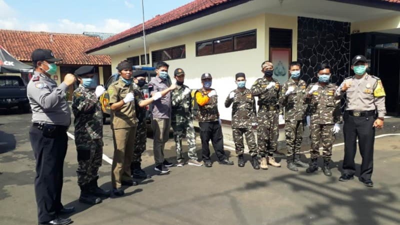 Gandeng TNI dan Polisi, Banser Majalengka Ajak Kendalikan Virus Corona