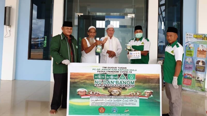 NU Kapuas Hulu Kalbar Turun Gunung Peduli Wabah Corona