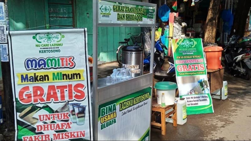 'Makan Minum Gratis' Diluncurkan LAZISNU Nganjuk Selama Merebaknya Covid-19