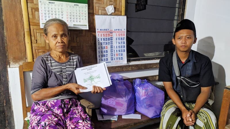 Warga Terdampak Covid-19 Bangga Kepedulian NU di Bantul